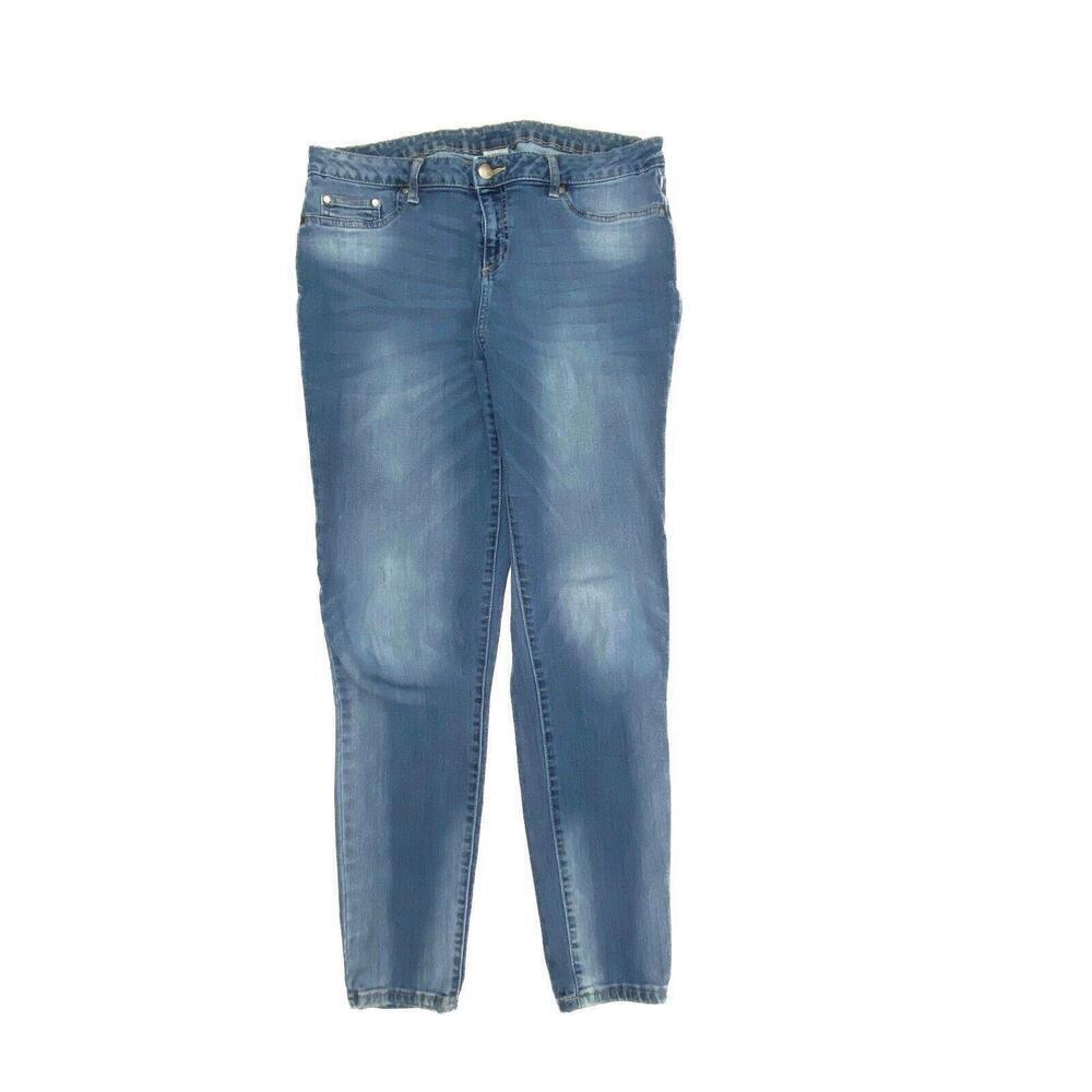 Faded Glory Jeans‎ Women 10 Blue Skinny Leg Medium Wash Denim Mid Rise